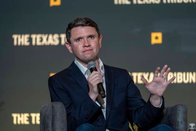 September 24, 2026, Austin, Tx, United States: Democratic candidate for U.S. Senate JAMES TALARICO gives the audience the realities of running against Ken Paxton (not shown) in a hotly-contested Senate race during the first day of presentations at the 2026 Texas Tribune Festival in downtown Austin on September 24, 2026. Austin United States  - ZUMAd150 20260924_znp_d150_020 Copyright: xBobxDaemmrichx