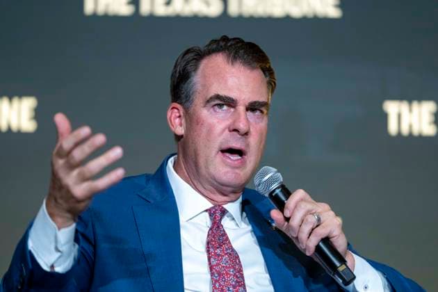 September 24, 2026, Austin, Tx, United States: Oklahoma Governor KEVIN STITT makes his case for a conservatie state government during the first day of presentations at the 2026 Texas Tribune Festival in downtown Austin on September 24, 2026. Austin United States  - ZUMAd150 20260924_znp_d150_052 Copyright: xBobxDaemmrichx