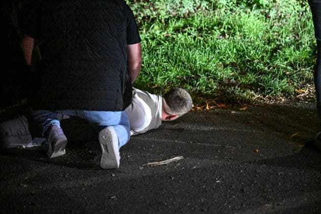 Seven arrested as unrest erupts during anti-asylum center protest in Netherlands KESTEREN, NETHERLANDS - SEPTEMBER 24: Police intervene as unrest erupts during a protest against an asylum seekers center in Kesteren, Gelderland, Netherlands, on September 24, 2026, with seven people arrested, including three for resisting arrest and four in connection with fireworks. Mouneb Taim Anadolu Kesteren Netherlands. Editorial use only. Please get in touch for any other usage.  Copyright: x2026xAnadoluxMounebxTaimx