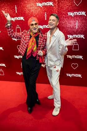 ABB TKMAXX- Julian F. M. Stoeckel und Marcell Damaschke zu Gast auf dem roten Teppich bei der Neueroeffnung der TK Maxx Filiale am Alexanderplatz am 24.09.2026 in Berlin Berlin Deutschland