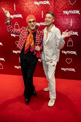ABB TKMAXX- Julian F. M. Stoeckel und Marcell Damaschke zu Gast auf dem roten Teppich bei der Neueroeffnung der TK Maxx Filiale am Alexanderplatz am 24.09.2026 in Berlin Berlin Deutschland