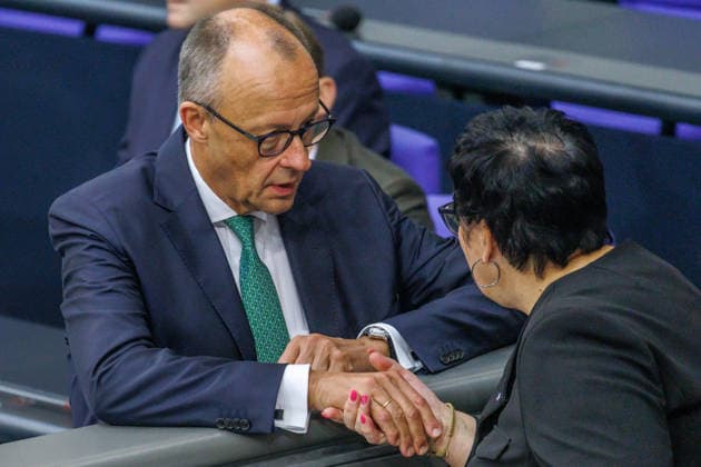 Bundestag Bundeskanzler Friedrich Merz (CDU) im Deutschen Bundestag am 25.09.26 in Berlin. Berlin Berlin Deutschland Bundestag