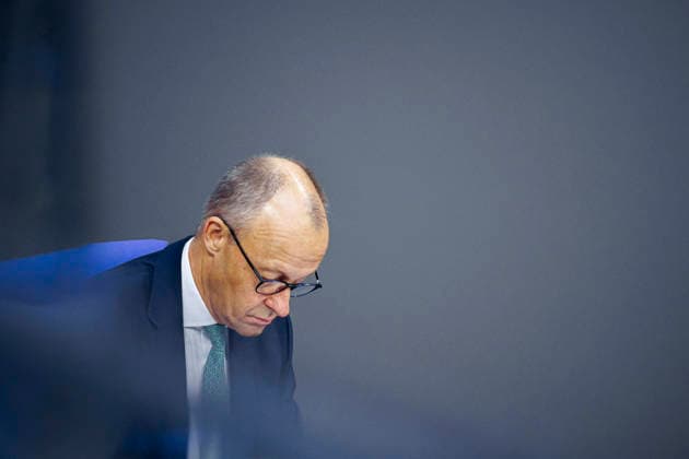 Friedrich Merz (CDU), Bundeskanzler, aufgenommen im Plenum des Deutschen Bundestages. Berlin, 25.09.2026. Berlin Deutschland Copyright: xThomasxTrutschelx