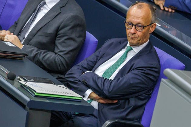 Bundestag Bundeskanzler Friedrich Merz (CDU) im Deutschen Bundestag am 25.09.26 in Berlin. Berlin Berlin Deutschland Bundestag