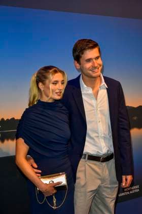 ABB GUERLAIN- Luna Schweiger mit Freund Lucas Wenz Springreiter zu Gast bei der Feier Event des Launch der Marke Maision Guerlain im Lofthouse am 24.09.2026 in Duesseldorf - Guerlain ist ein franzoesischer Kosmetikkonzern NRW Deutschland
