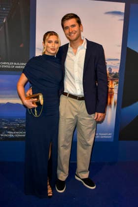 ABB GUERLAIN- Luna Schweiger mit Freund Lucas Wenz Springreiter zu Gast bei der Feier Event des Launch der Marke Maision Guerlain im Lofthouse am 24.09.2026 in Duesseldorf - Guerlain ist ein franzoesischer Kosmetikkonzern NRW Deutschland