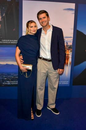 ABB GUERLAIN- Luna Schweiger mit Freund Lucas Wenz Springreiter zu Gast bei der Feier Event des Launch der Marke Maision Guerlain im Lofthouse am 24.09.2026 in Duesseldorf - Guerlain ist ein franzoesischer Kosmetikkonzern NRW Deutschland