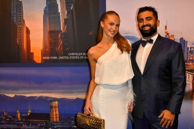 ABB GUERLAIN- Stella Elena, Joseph Uyanik zu Gast bei der Feier Event des Launch der Marke Maision Guerlain im Lofthouse am 24.09.2026 in Duesseldorf - Guerlain ist ein franzoesischer Kosmetikkonzern NRW Deutschland