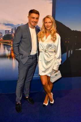 ABB GUERLAIN- Dagi Bee und Eugen Kazakov zu Gast bei der Feier Event des Launch der Marke Maision Guerlain im Lofthouse am 24.09.2026 in Duesseldorf - Guerlain ist ein franzoesischer Kosmetikkonzern NRW Deutschland