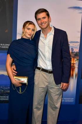 ABB GUERLAIN- Luna Schweiger mit Freund Lucas Wenz Springreiter zu Gast bei der Feier Event des Launch der Marke Maision Guerlain im Lofthouse am 24.09.2026 in Duesseldorf - Guerlain ist ein franzoesischer Kosmetikkonzern NRW Deutschland