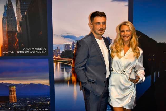 ABB GUERLAIN- Dagi Bee und Eugen Kazakov zu Gast bei der Feier Event des Launch der Marke Maision Guerlain im Lofthouse am 24.09.2026 in Duesseldorf - Guerlain ist ein franzoesischer Kosmetikkonzern NRW Deutschland