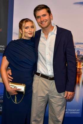 ABB GUERLAIN- Luna Schweiger mit Freund Lucas Wenz Springreiter zu Gast bei der Feier Event des Launch der Marke Maision Guerlain im Lofthouse am 24.09.2026 in Duesseldorf - Guerlain ist ein franzoesischer Kosmetikkonzern NRW Deutschland