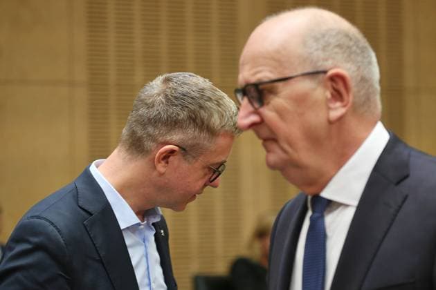 Berlin, Deutschland, 25.09.2026: Bundesrat: 1068. Sitzung des Bundesrates: Stefan Evers, CDU, als Vertreter für das Land Berlin und Dietmar Woidke, SPD, Ministerpräsident von Brandenburg Copyright: xdtsxNachrichtenagenturx dts_136449