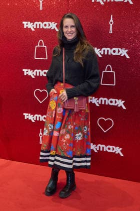 Katrin Wrobel - Wiedereroeffnung nach Erweiterung des TK Maxx Stores unter dem CODE RED Night am Alexanderplatz in Berlin am 24.09.2026. TK Maxx Store Re-Opening