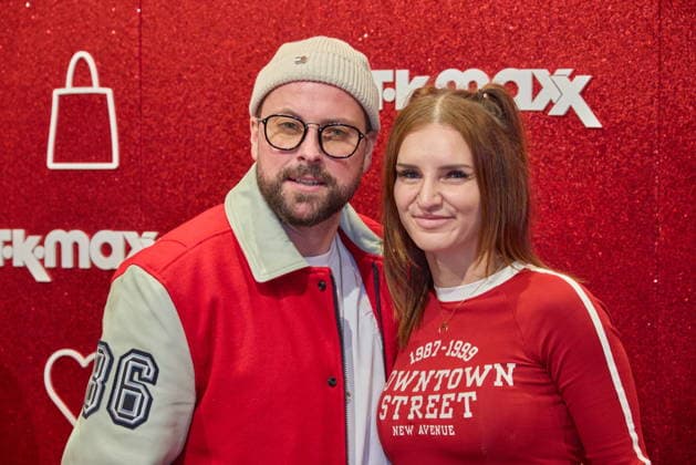 Felix von Jascheroff mit Ehefrau Alexandra Sophie Winterberg - Wiedereroeffnung nach Erweiterung des TK Maxx Stores unter dem CODE RED Night am Alexanderplatz in Berlin am 24.09.2026. TK Maxx Store Re-Opening