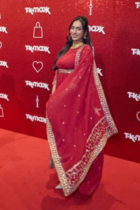 Sayana Ranjan - Wiedereroeffnung nach Erweiterung des TK Maxx Stores unter dem CODE RED Night am Alexanderplatz in Berlin am 24.09.2026. TK Maxx Store Re-Opening