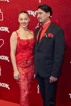 Oana Nechiti und Erich Klann - Wiedereroeffnung nach Erweiterung des TK Maxx Stores unter dem CODE RED Night am Alexanderplatz in Berlin am 24.09.2026. TK Maxx Store Re-Opening