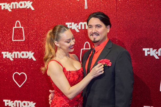 Oana Nechiti und Erich Klann - Wiedereroeffnung nach Erweiterung des TK Maxx Stores unter dem CODE RED Night am Alexanderplatz in Berlin am 24.09.2026. TK Maxx Store Re-Opening