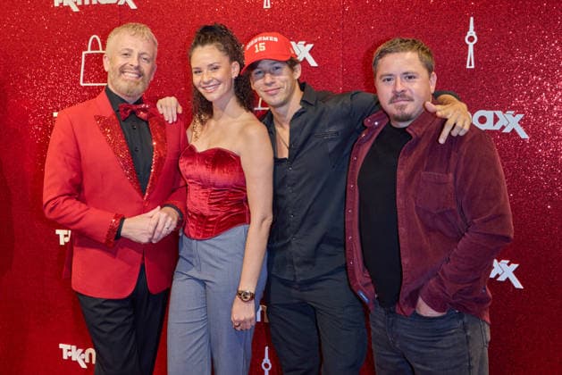 Ross Antony, Betty Taube, Joel Mattli und Gustav Schaefer - Wiedereroeffnung nach Erweiterung des TK Maxx Stores unter dem CODE RED Night am Alexanderplatz in Berlin am 24.09.2026. TK Maxx Store Re-Opening