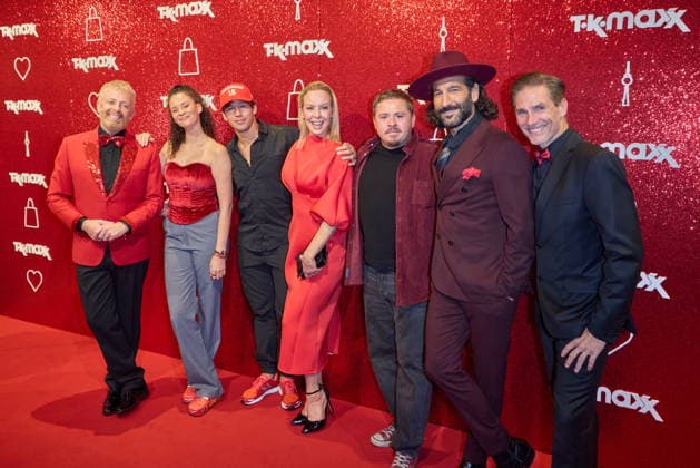 Ross Antony, Betty Taube, Joel Mattli, Isabel Edvardsson, Gustav Schaefer, Massimo Sinato und Christina Polanc - Wiedereroeffnung nach Erweiterung des TK Maxx Stores unter dem CODE RED Night am Alexanderplatz in Berlin am 24.09.2026. TK Maxx Store Re-Opening