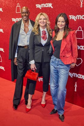 Bruce Darnell, Frauke Ludowig und Nele Ludowig Roeffen - Wiedereroeffnung nach Erweiterung des TK Maxx Stores unter dem CODE RED Night am Alexanderplatz in Berlin am 24.09.2026. TK Maxx Store Re-Opening