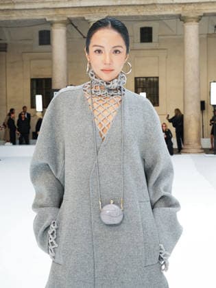 IPA88951377 - Milan, Milan Women™s Fashion Week Spring Summer 2027 - Women™s Fashion, Spring Summer 2027 - SPORTMAX fashion show - guests pictured: Yoyo Cao  Copyright: xRiccardoxGiordanox xRiccardoxGiordanox IPA88951377