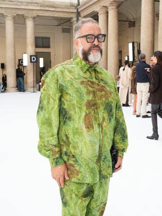 IPA88951815 - Milan, Milan Women™s Fashion Week Spring Summer 2027 - Women™s Fashion, Spring Summer 2027 - SPORTMAX fashion show - guests pictured: Simone Guidarelli  Copyright: xRiccardoxGiordanox xRiccardoxGiordanox IPA88951815