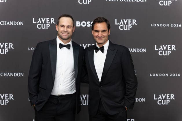 Sports stars attend the Laver Cup Opening Night Gala at Magazine London in London, England Featuring: Roger Federer and Andy Roddick Where: London, Greater London, United Kingdom When: 24 Sep 2026 Credit: Alex Cropper Cover Images **Mandatory Credit: Alex Cropper Cover Images** EDITORIAL USE ONLY. NOT FOR USE BY NEWSPAPERS BASED IN THE UK. Copyright: xx coverimg56056900