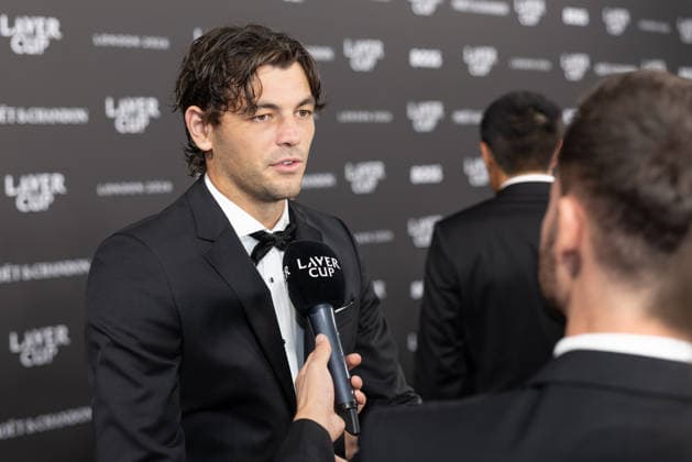 Sports stars attend the Laver Cup Opening Night Gala at Magazine London in London, England Featuring: Taylot Fritz Where: London, Greater London, United Kingdom When: 24 Sep 2026 Credit: Alex Cropper Cover Images **Mandatory Credit: Alex Cropper Cover Images** EDITORIAL USE ONLY. NOT FOR USE BY NEWSPAPERS BASED IN THE UK. Copyright: xx coverimg56056867