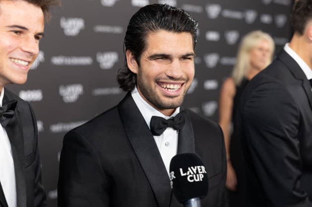 Sports stars attend the Laver Cup Opening Night Gala at Magazine London in London, England Featuring: Carlos Alcaraz Where: London, Greater London, United Kingdom When: 24 Sep 2026 Credit: Alex Cropper Cover Images **Mandatory Credit: Alex Cropper Cover Images** EDITORIAL USE ONLY. NOT FOR USE BY NEWSPAPERS BASED IN THE UK. Copyright: xx coverimg56056883
