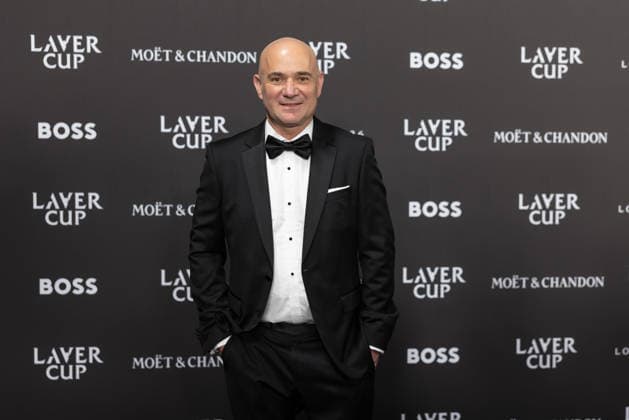 Sports stars attend the Laver Cup Opening Night Gala at Magazine London in London, England Featuring: Andre Agassi Where: London, Greater London, United Kingdom When: 24 Sep 2026 Credit: Alex Cropper Cover Images **Mandatory Credit: Alex Cropper Cover Images** EDITORIAL USE ONLY. NOT FOR USE BY NEWSPAPERS BASED IN THE UK. Copyright: xx coverimg56056866