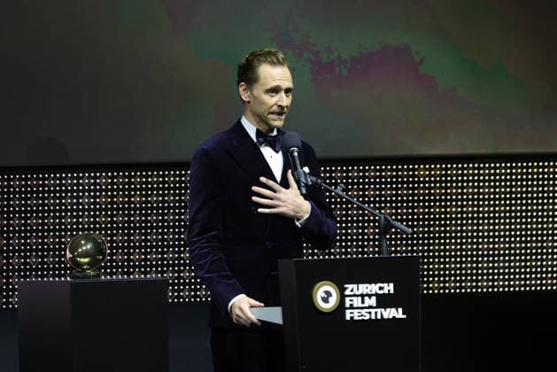 22. Zurich Film Festival 2026 Tom Hiddleston (Thomas William Hiddleston, britischer Schauspieler) wird mit dem Golden Eye Award ausgezeichnet. Opening Night des 22. Zurich Film Festivals am 24.09.2026 im Kongresshaus Zürich. Kanton Zürich, Schweiz.