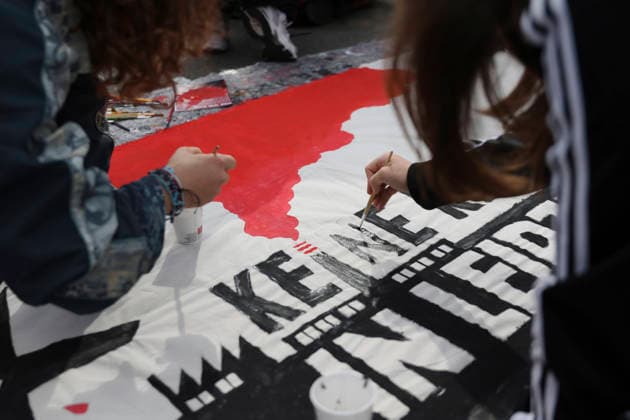 Schüler demonstrieren gegen Wehrpflicht in Leipzig Schüler demonstrieren gegen die geplante Einführung der Wehrpflicht in Leipzig. Der Schulstreik findet im Rahmen bundesweiter Proteste statt. 25. September 2026, Leipzig.