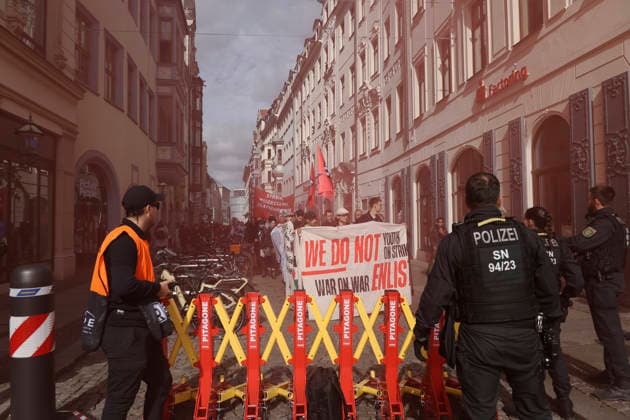 Schüler demonstrieren gegen Wehrpflicht in Leipzig Schüler demonstrieren gegen die geplante Einführung der Wehrpflicht in Leipzig. Der Schulstreik findet im Rahmen bundesweiter Proteste statt. 25. September 2026, Leipzig.