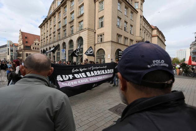 Schüler demonstrieren gegen Wehrpflicht in Leipzig Schüler demonstrieren gegen die geplante Einführung der Wehrpflicht in Leipzig. Der Schulstreik findet im Rahmen bundesweiter Proteste statt. 25. September 2026, Leipzig.