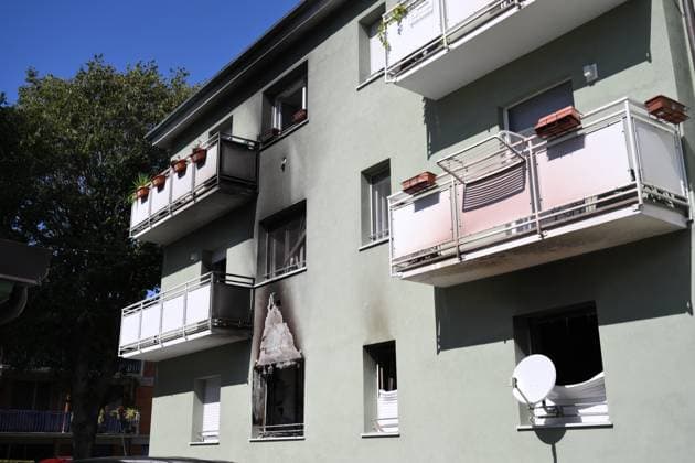 September 25, 2026, Lucca, Lucca, Italy: A building caught fire overnight, killing two people in San Vito a Lucca. The building is uninhabitable, with 16 people evacuated. Lucca, September 25, 2026 Lucca Italy  - ZUMAa289 20260925_zia_a289_092 Copyright: xStefanoxDallexLuchex xAgfx