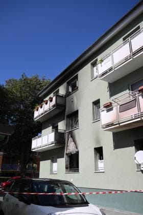 September 25, 2026, Lucca, Lucca, Italy: A building caught fire overnight, killing two people in San Vito a Lucca. The building is uninhabitable, with 16 people evacuated. Lucca, September 25, 2026 Lucca Italy  - ZUMAa289 20260925_zia_a289_095 Copyright: xStefanoxDallexLuchex xAgfx