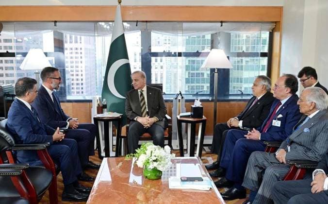 September 25, 2026, Pakistan: Prime Minister of Pakistan Muhammad Shehbaz Sharif Meets Prince Rahim Aga Khan-V in New York Pakistan  - ZUMAas3_ 20260925_zaf_as3_017 Copyright: xPPIx