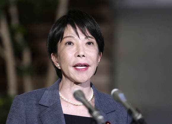 Japan PM Takaichi meets press Japanese Prime Minister Sanae Takaichi meets the press at the premier s office in Tokyo on Sept. 25, 2026.  A14AA0005628738P