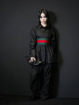 IPA88957301 - Milan, Milan Women™s Fashion Week Spring Summer 2027 - Women™s Fashion, Spring Summer 2027 - GUCCI fashion show - guests pictured: COCONA  Copyright: xRiccardoxGiordanox xRiccardoxGiordanox IPA88957301
