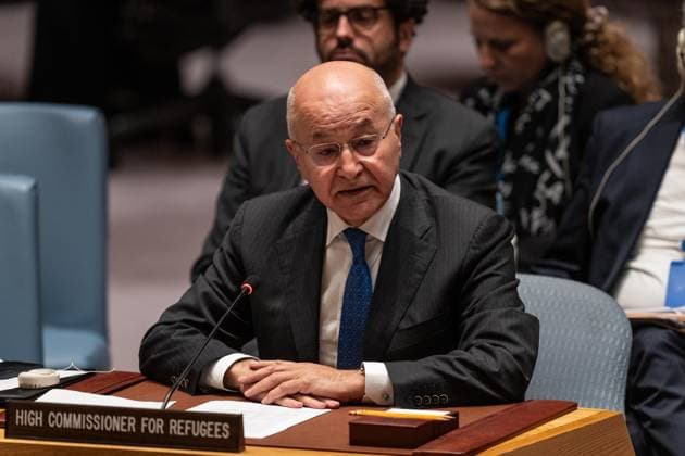 September 25, 2026, Bronx, New York, USA: Barham Salih, United Nations High Commissioner for Refugees briefs Security Council during meeting at United Nations Headquarters in New York, NY on September 25, 2026. Bronx USA - ZUMAr339 20260925_znp_r339_001 Copyright: xLevxRadinx