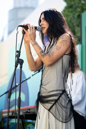 Natalia Lacunza Performs in Madrid, Spain - 25 Sep 2026 Singer Natalia Lacunza performs during a concert at a Spotify event at the Callao Cinema. Madrid Spain Copyright: xAtilanoxGarciax xSOPAxImagesx PHOTO09472
