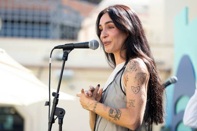 Natalia Lacunza Performs in Madrid, Spain - 25 Sep 2026 Singer Natalia Lacunza performs during a concert at a Spotify event at the Callao Cinema. Madrid Spain Copyright: xAtilanoxGarciax xSOPAxImagesx PHOTO09484