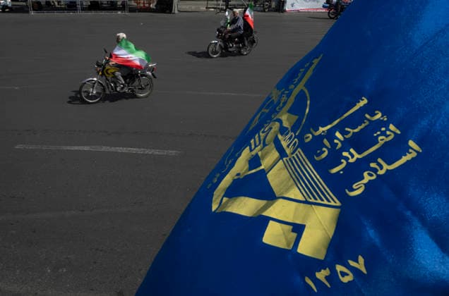 A Rally Of Motorcyclists From Iran™s Self-Sacrificing Forces Motorcyclists from Iran s Self-Sacrificing Forces ride past an Islamic Revolutionary Guard Corps (IRGC) flag during a rally in Tehran, Iran, on September 25, 2026, amid escalating tensions between Iran and the United States. Tehran Tehran Iran  Copyright: xMortezaxNikoubazlx originalFilename: nikoubazl-arallyof260925_npUoy.jpg