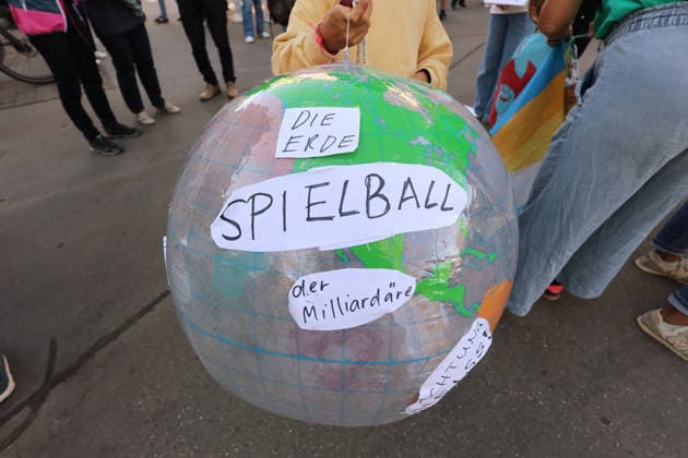 25.09.2026 Baden AG, SCHWEIZ, Klimademo der Gruenen und SP Keine 50 Grad Sommer in Baden Kanton Aargau