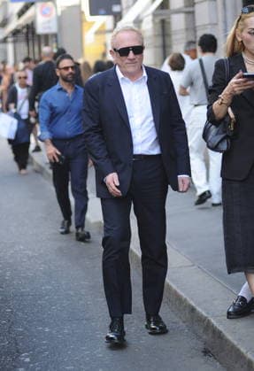 RECORD DATE NOT STATED IPA88962992 - Milan—photo by Mimmo Carriero—After the Gucci fashion show, François Henry Pinault arrives downtown and heads to his hotel  Copyright: xx xx IPA88962992