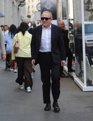 RECORD DATE NOT STATED IPA88963018 - Milan—photo by Mimmo Carriero—After the Gucci fashion show, François Henry Pinault arrives downtown and heads to his hotel  Copyright: xx xx IPA88963018