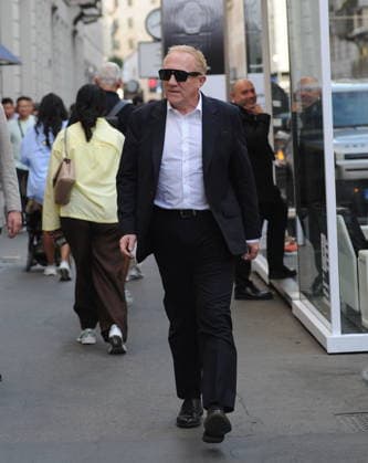 RECORD DATE NOT STATED IPA88963019 - Milan—photo by Mimmo Carriero—After the Gucci fashion show, François Henry Pinault arrives downtown and heads to his hotel  Copyright: xx xx IPA88963019