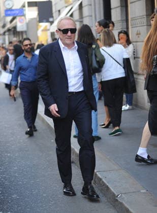 RECORD DATE NOT STATED IPA88962990 - Milan—photo by Mimmo Carriero—After the Gucci fashion show, François Henry Pinault arrives downtown and heads to his hotel  Copyright: xx xx IPA88962990