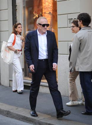 RECORD DATE NOT STATED IPA88963010 - Milan—photo by Mimmo Carriero—After the Gucci fashion show, François Henry Pinault arrives downtown and heads to his hotel  Copyright: xx xx IPA88963010